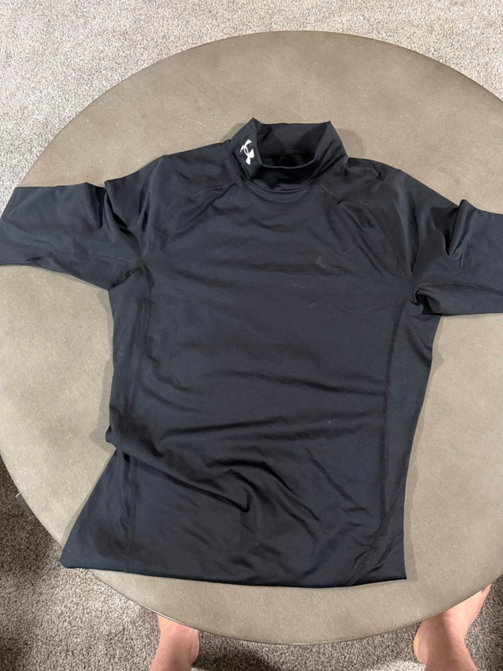 Under Armour Black Mock Neck Compression Top